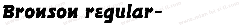 Bronson regular字体转换